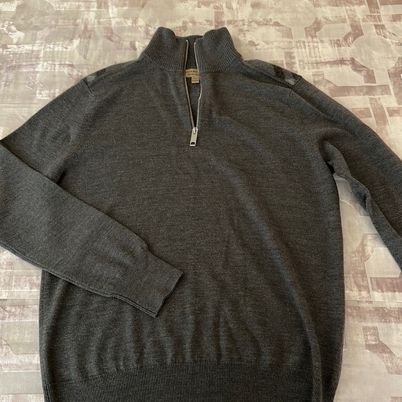 Burberry Other - Burberry mock neck sweater in grey merino wool